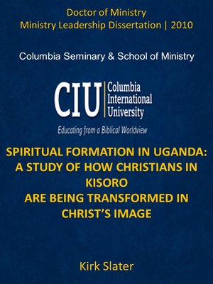 cover image of SPIRITUAL FORMATION IN UGANDA:
